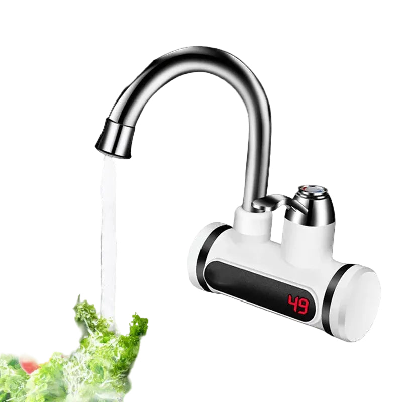 Kitchen Electric Water Tap  Water Heater Temperature Display Cold Heating Faucet Hot Water Faucet Heater